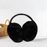 Maxbell Furry Ear Muffs Warmer Warm Earmuffs Headphone Winter Cold Weather Black