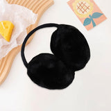 Maxbell Furry Ear Muffs Warmer Warm Earmuffs Headphone Winter Cold Weather Black