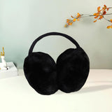 Maxbell Furry Ear Muffs Warmer Warm Earmuffs Headphone Winter Cold Weather Black