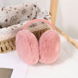 Maxbell Furry Ear Muffs Warmer Warm Earmuffs Headphone Winter Cold Weather Pink