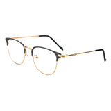 Maxbell 5xBlue Light Blocking Glasses Clear Lens Metal Frame for Sleep Better Gold
