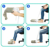 Maxbell 3xSock Aid Compression Socks Helper Puller with Adjustable Cords Handicapped
