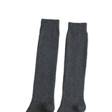 Maxbell 4xBreathable Cotton Mens Knee High Warm Long Winter Thick Socks  Dark grey