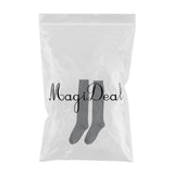 Maxbell 4xBreathable Cotton Mens Knee High Warm Long Winter Thick Socks  Dark grey