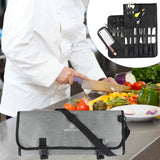 Maxbell 4xChef Knives Roll Bag Adjustable Straps for Cooking Tools Meat Knives