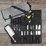 Maxbell 2xChef Knives Roll Bag Adjustable Straps for Cooking Tools Meat Knives