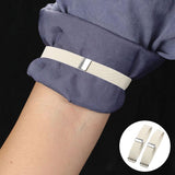 Maxbell 4x2 Pieces Fashion Mens Shirt Sleeve Holder Elasticated Armbands Women White