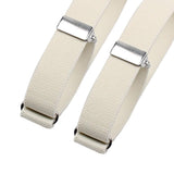 Maxbell 4x2 Pieces Fashion Mens Shirt Sleeve Holder Elasticated Armbands Women White