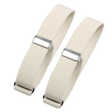 Maxbell 3x2 Pieces Fashion Mens Shirt Sleeve Holder Elasticated Armbands Women White
