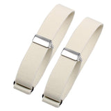 Maxbell 6x2 Pieces Fashion Mens Shirt Sleeve Holder Elasticated Armbands Women White