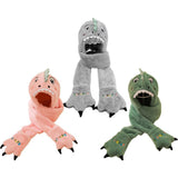 Maxbell Adorable 3-in-1 Winter Beanie Hat Scarf Gloves for Children Boys Girls Pink