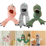 Maxbell Adorable 3-in-1 Winter Beanie Hat Scarf Gloves for Children Boys Girls Pink
