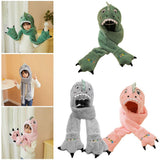Maxbell Adorable 3-in-1 Winter Beanie Hat Scarf Gloves for Children Boys Girls Pink