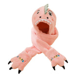 Maxbell Adorable 3-in-1 Winter Beanie Hat Scarf Gloves for Children Boys Girls Pink