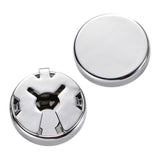 Maxbell 3xClassical Mens Round Cufflinks Jewelry Cuff Links Elegant Party Studs Suit Silver