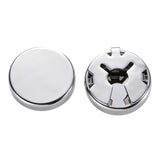 Maxbell 4xClassical Mens Round Cufflinks Jewelry Cuff Links Elegant Party Studs Suit Silver