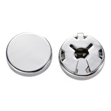 Maxbell 4xClassical Mens Round Cufflinks Jewelry Cuff Links Elegant Party Studs Suit Silver