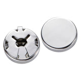Maxbell 4xClassical Mens Round Cufflinks Jewelry Cuff Links Elegant Party Studs Suit Silver