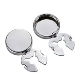 Maxbell 4xClassical Mens Round Cufflinks Jewelry Cuff Links Elegant Party Studs Suit Silver