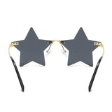 Maxbell 2 Pieces Star Sun Glasses for Men Women Personality Traveling Glasses