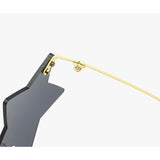 Maxbell 2 Pieces Star Sun Glasses for Men Women Personality Traveling Glasses