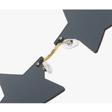 Maxbell 2 Pieces Star Sun Glasses for Men Women Personality Traveling Glasses