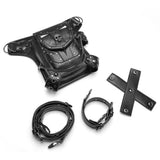 Maxbell 2xGothic Steampunk Waist Bag Men Women Thigh Hip Belt Bag Purse Skull Black