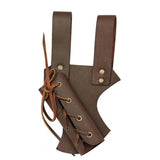 Maxbell 2xMedieval Belt Sword Sheath Dagger Rapier Waist Scabbard for Cosplay Brown