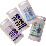 Maxbell Colored Hair Clips Girls Headwear Lady One-Word Hairpin Green Blue Purple