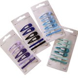 Maxbell Colored Hair Clips Girls Headwear Lady One-Word Hairpin Green Blue Purple