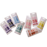 Maxbell Colored Hair Clips Girls Headwear Lady One-Word Hairpin Yellow Pink Red