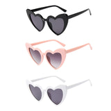 Maxbell Fashion Women Sunglasses Heart-Shape Eyewear Cat Eye Hippy Boho Lady black