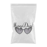 Maxbell Fashion Women Sunglasses Heart-Shape Eyewear Cat Eye Hippy Boho Lady black