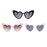 Maxbell Fashion Women Sunglasses Heart-Shape Eyewear Cat Eye Hippy Boho Lady black
