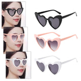 Maxbell Fashion Women Sunglasses Heart-Shape Eyewear Cat Eye Hippy Boho Lady black