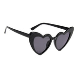 Maxbell Fashion Women Sunglasses Heart-Shape Eyewear Cat Eye Hippy Boho Lady black