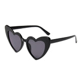 Maxbell Fashion Women Sunglasses Heart-Shape Eyewear Cat Eye Hippy Boho Lady black