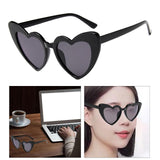 Maxbell Fashion Women Sunglasses Heart-Shape Eyewear Cat Eye Hippy Boho Lady black