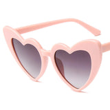 Maxbell Fashion Women Sunglasses Heart-Shape Eyewear Cat Eye Hippy Boho Lady pink