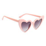 Maxbell Fashion Women Sunglasses Heart-Shape Eyewear Cat Eye Hippy Boho Lady pink