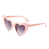 Maxbell Fashion Women Sunglasses Heart-Shape Eyewear Cat Eye Hippy Boho Lady pink