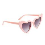 Maxbell Fashion Women Sunglasses Heart-Shape Eyewear Cat Eye Hippy Boho Lady pink
