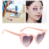 Maxbell Fashion Women Sunglasses Heart-Shape Eyewear Cat Eye Hippy Boho Lady pink