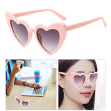 Maxbell Fashion Women Sunglasses Heart-Shape Eyewear Cat Eye Hippy Boho Lady pink