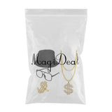 Maxbell 4xHip Hop Costume Kit Rapper Pendant Outfits Accs for Party Supplies Cosplay