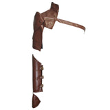 Maxbell 3x1Set Gothic Steampunk Adjustable Shoulder Armor/Arm Strap Metal Decor Brown