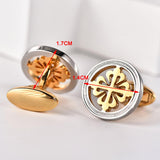 Maxbell 4xLuxury Dress Shirt Cuff Links Unisex Cufflinks for Wedding Banquet Groomsmen