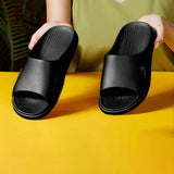 Fashion Summer Slippers Slip-On Shower EVA Soft Sandal for Women Men Black