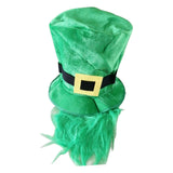 Maxbell 6pcs Mens St. Patricks Day Green Leprechaun Hat w/ Beard Irish Costume