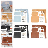 Maxbell 4xDIY Sewing Stitching Womens Leather Bag Making Complete Kit Handbag Blue